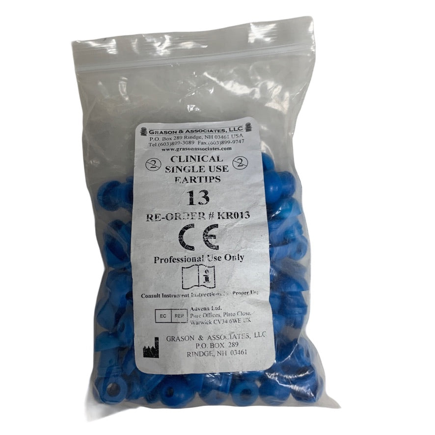 GRASON AND ASSOCIATES LLC KR013 Clinical Single Use Eartips 13 mm Pack Of 100 Pcs