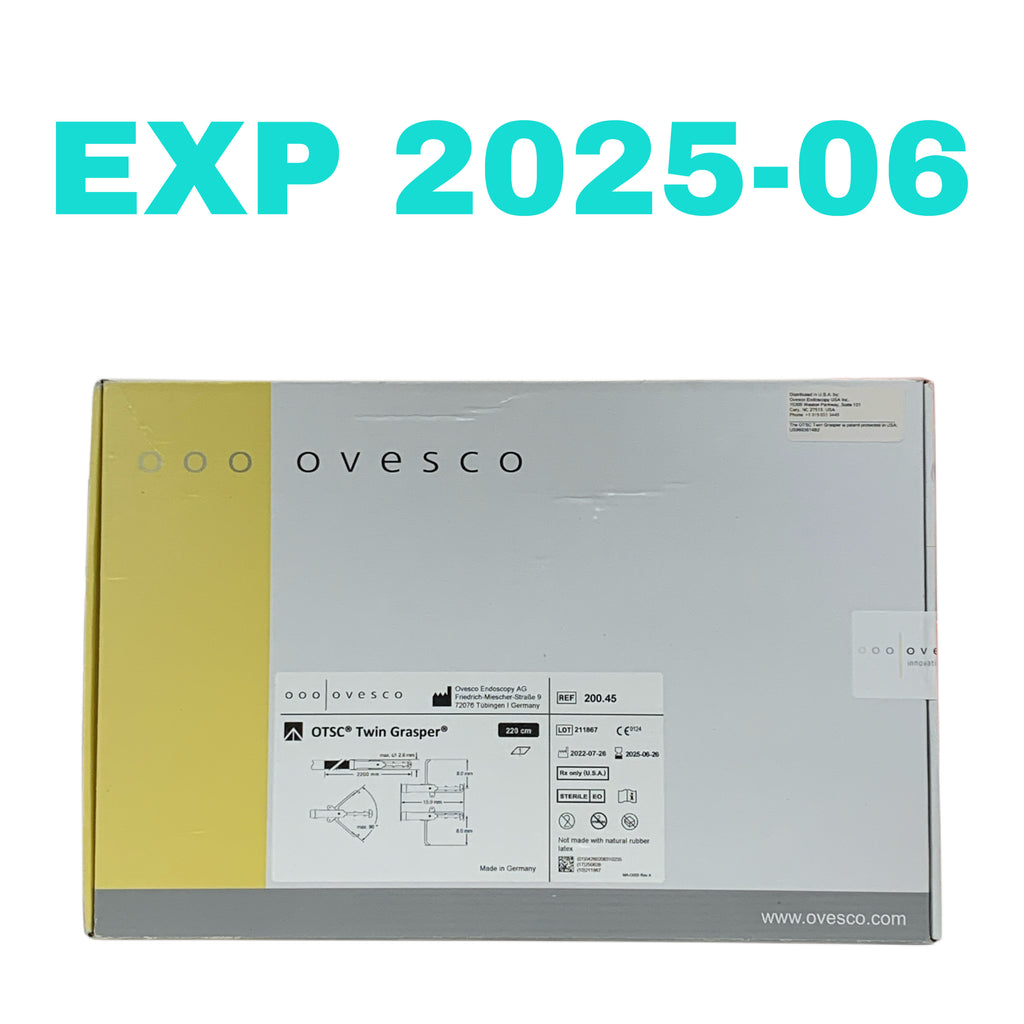 OVESCO REF 200.45 OTSC Twin Grasper 220cm, EXP.2025/06