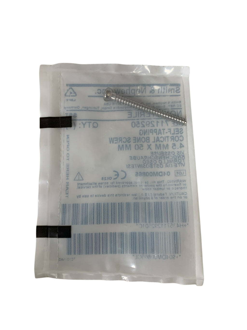 SMITH & NEPHEW 71129250 Self-Tapping Cortical Bone Screw 4.5 mm x 50 mm