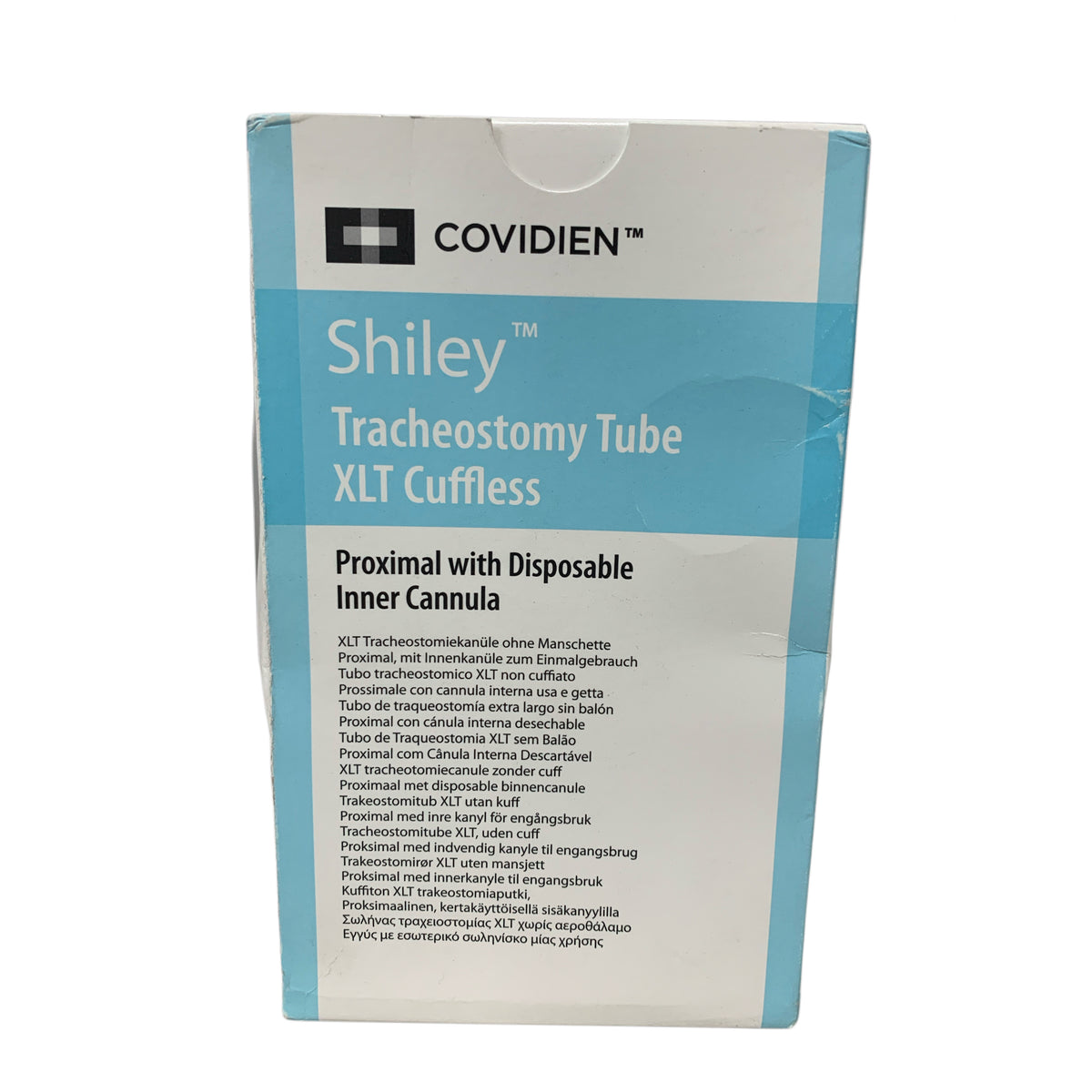 COVIDIEN 60XLTUP Shiley Tracheostomy Tube Cuffless Proximal Disposable Inner Cannula 6 0 mm ID 11 0 mm OD Length 95 mm EXP 2023 10