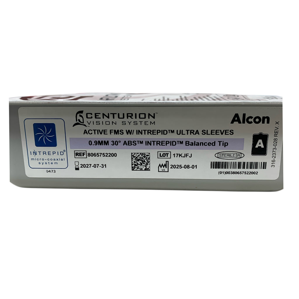 ALCON 8065752200 Centurion Vision System Active FMS Intrepid Ultra Sleeves 0.9mm 30 ABS Intrepid Balanced Tip Exp 2027 07