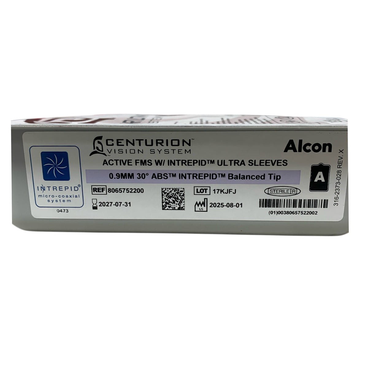 ALCON 8065752200 Centurion Vision System Active FMS Intrepid Ultra Sleeves 0.9mm 30 ABS Intrepid Balanced Tip Exp 2027 07
