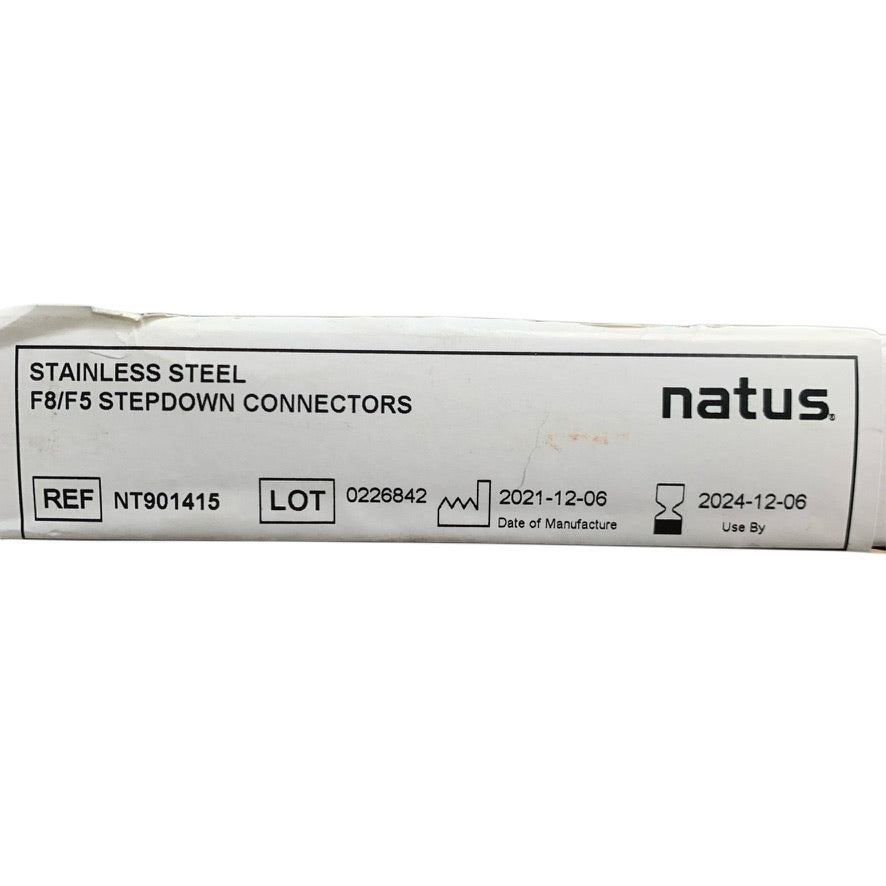 NATUS MEDICAL NT901415 Stainless Steel F8 F5 Stepdown Connectors Exp 2024 12