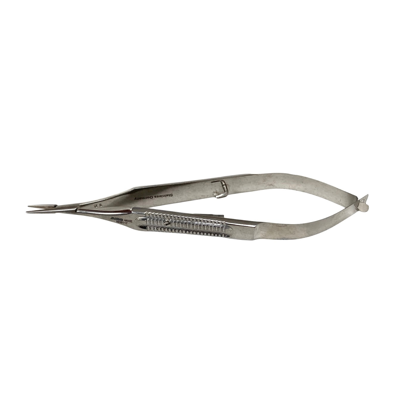 AMBLER REF 4403E Castroviejo needle holder 5 1/8'',delicate, straight, 9.0mm jaws, wide flat handle, with lock