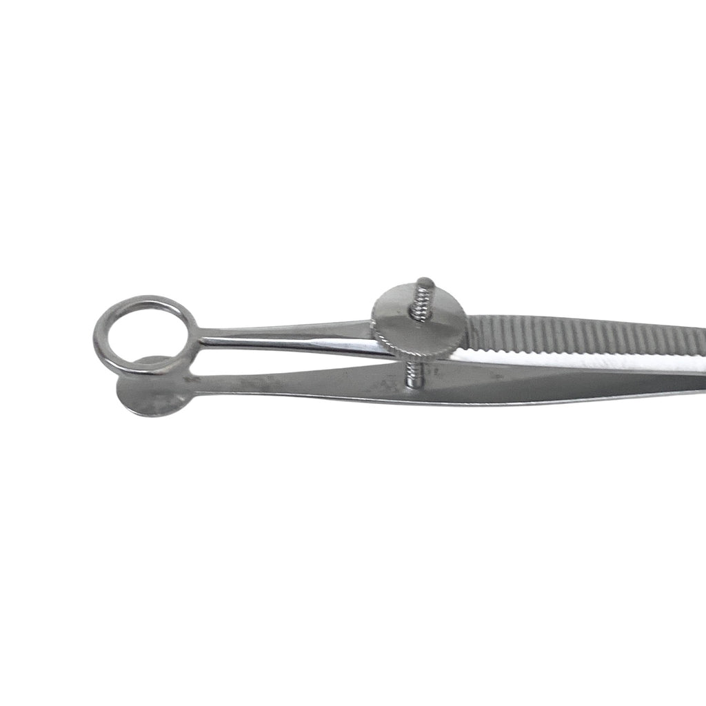 MILTEX REF 18-1170 AYER Chalazion Forceps, 3-5/8" (92mm), Fenestrated Jaw, Inside Ring Diameter 9mm, Solid Blade.