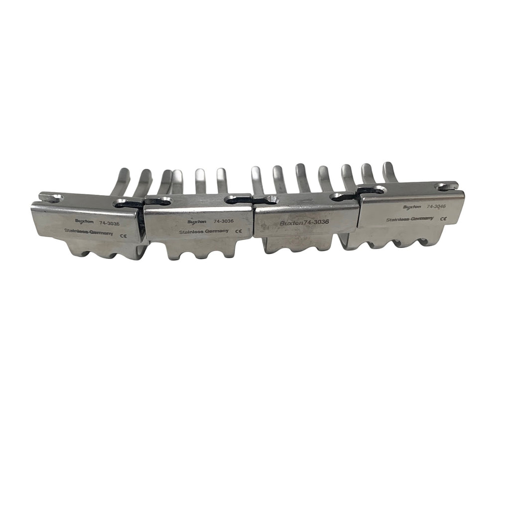 BUXTON 74-3010 French Model Laminectomy Retractor Set with 74-3007 Hinged Frame & Blades