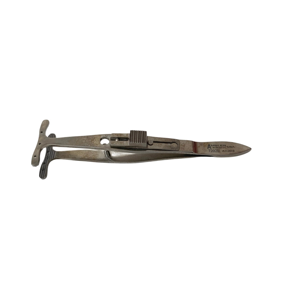 AMBLER REF 7202E Mueller/Putterman-type muscle forceps and clamp 3 3/4in concave 22.0mm jaws with 6 pins