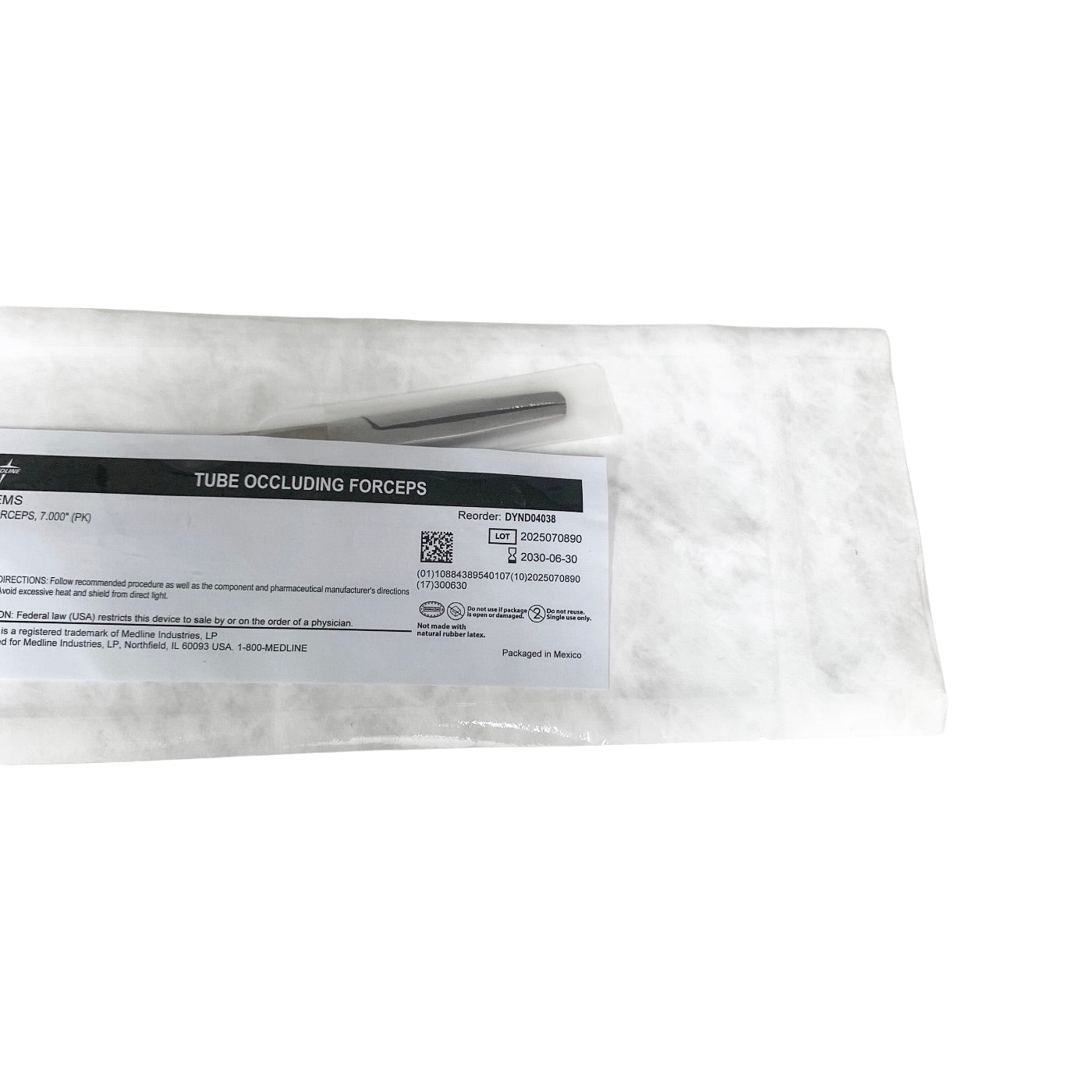 MEDLINE REF DYND04038 FORCEPS, 7.000' (PK), EXP.2030-06-30