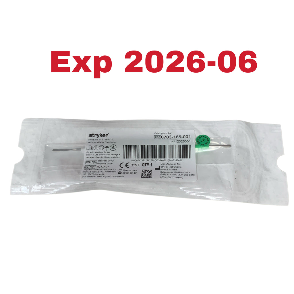 STRYKER 0703-165-001 Neptune E-SEP 165mm Blade Electrode Exp 2026 06