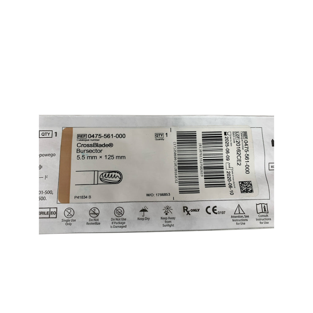 STRYKER 0475-561-000 CrossBlade Bursector 5.5 mm x 125 mm EXP 2025 06