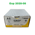 ETHICON REF 1824H Plain Gut Absorbable Suture 4-0 SC-1 Needle Box of 36, Exp.2028/08
