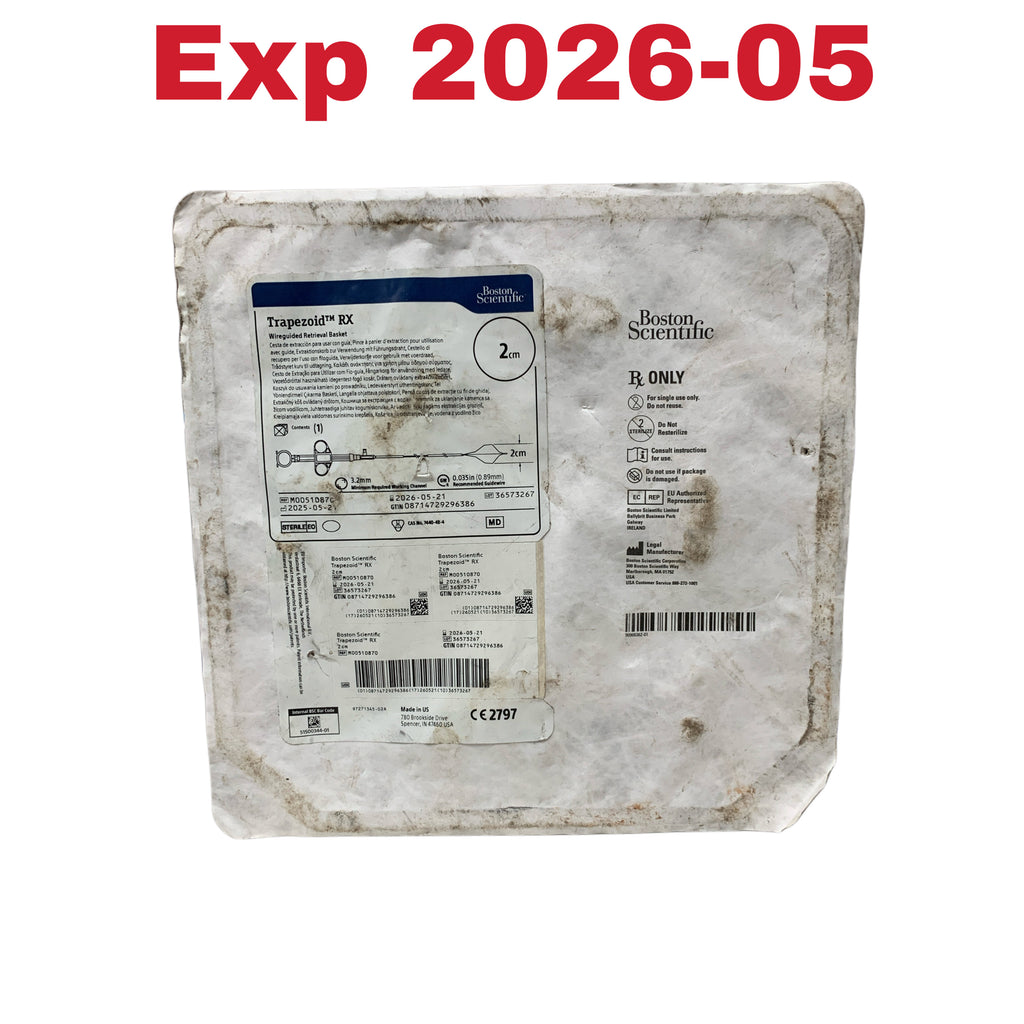 BOSTON SCIENTIFIC M00510870 Trapezoid RX Wireguided Retrieval Basket 2cm Exp 2026 05