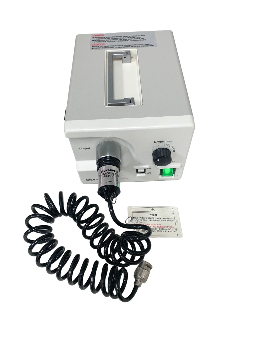 OLYMPUS HALOGEN LIGHT SOURCE MODEL CLK-4 WITH LEAKAGE TESTER
