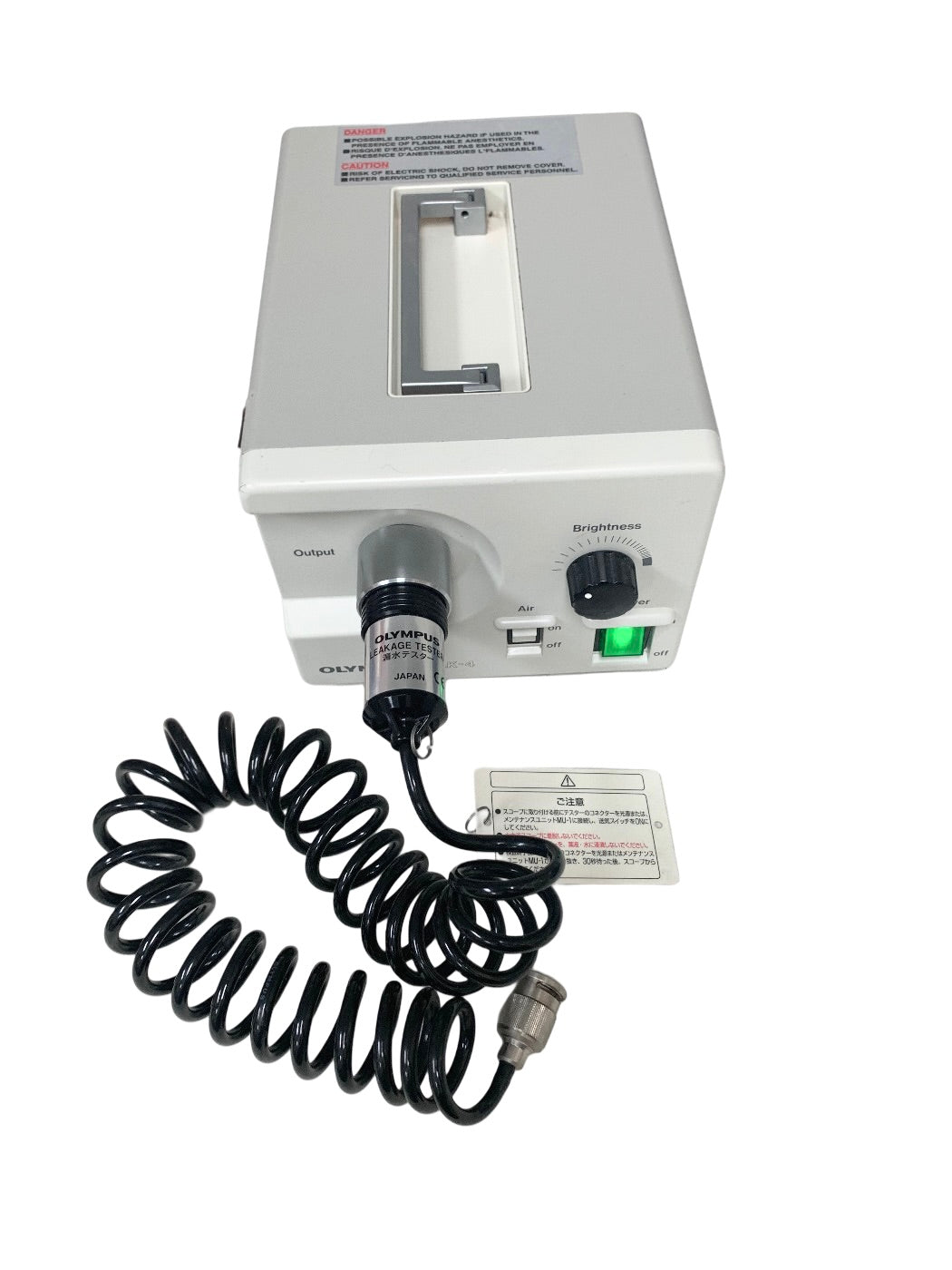 OLYMPUS HALOGEN LIGHT SOURCE MODEL CLK-4 WITH LEAKAGE TESTER