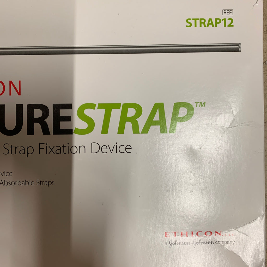 ETHICON STRAP12 Securestrap Absorbable Strap Fixation Device 12 Synthetic Absorbable Straps EXP 2021 10