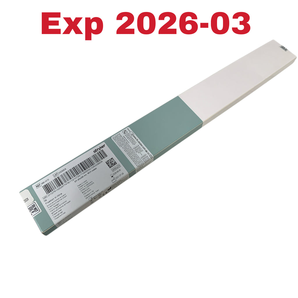 STRYKER 1806-1417S Fixation K-Wire SPI 3x285 mm WCH coated Exp 2026 06