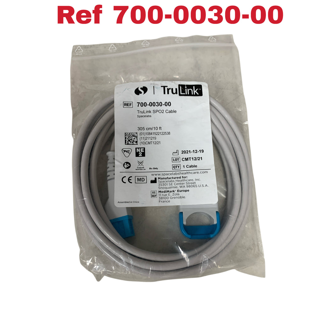 SPACELABS 700-0030-00 TruLink SPO2 Cable 305 cm/10 ft