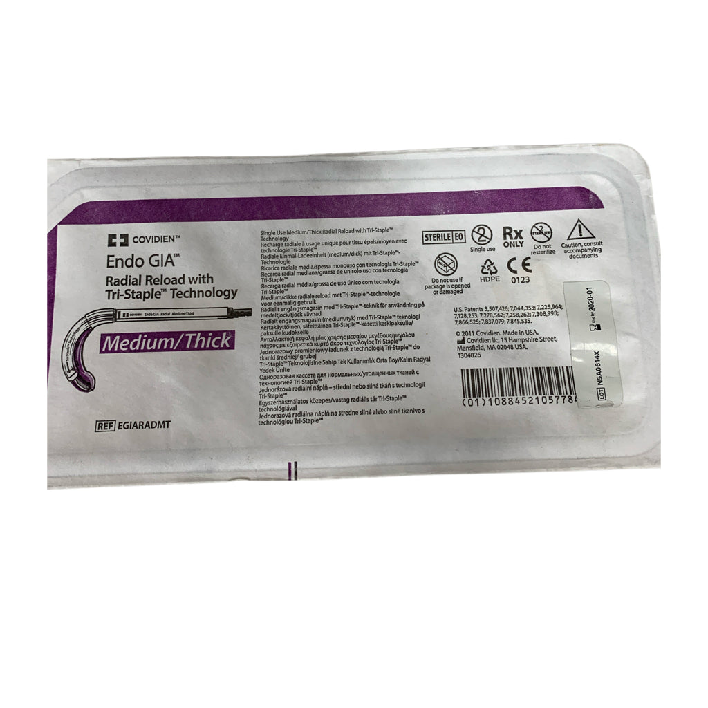 COVIDIEN EGIARADMT Endo GIA Radial Reload with Tri-Staple Technology Medium/Thick Exp 2020 01