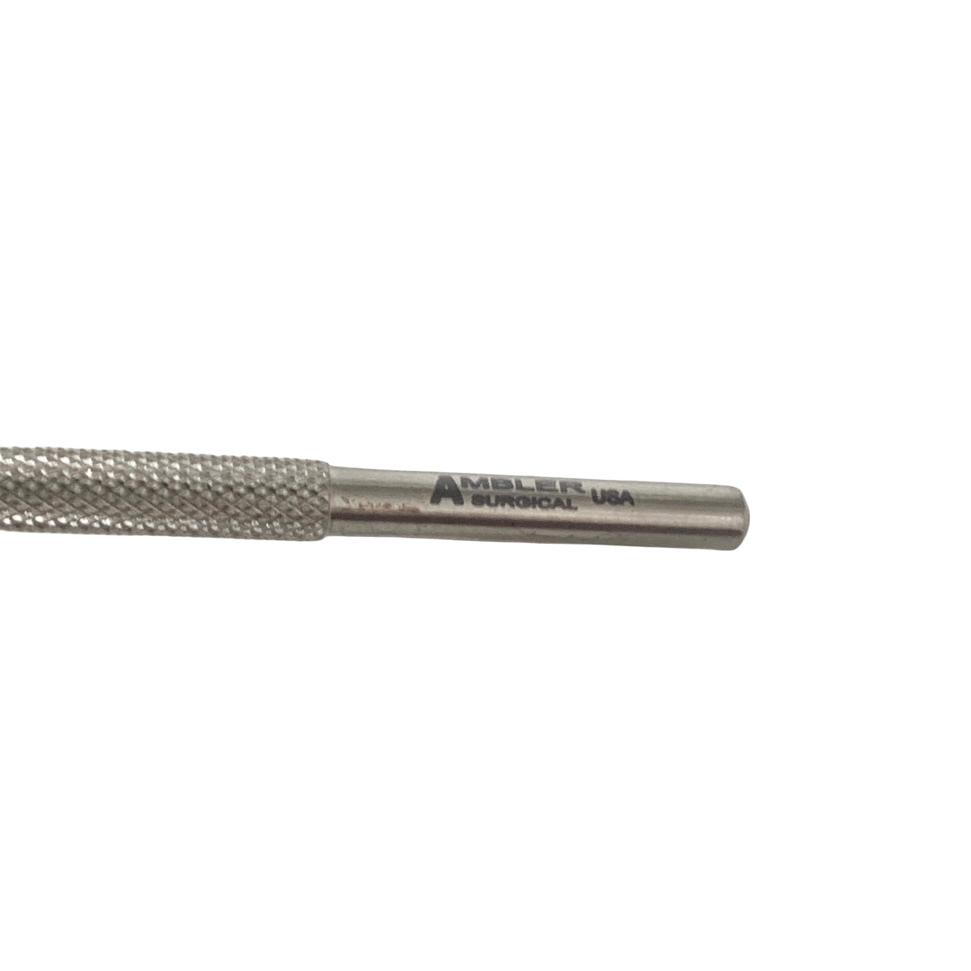 AMBLER REF 9219E Pisacano nucleus rotator 4 1/2'',angled shaft, 10.5mm from bend to tip, flat, blunt, disc-shaped horizontal tip, round handle