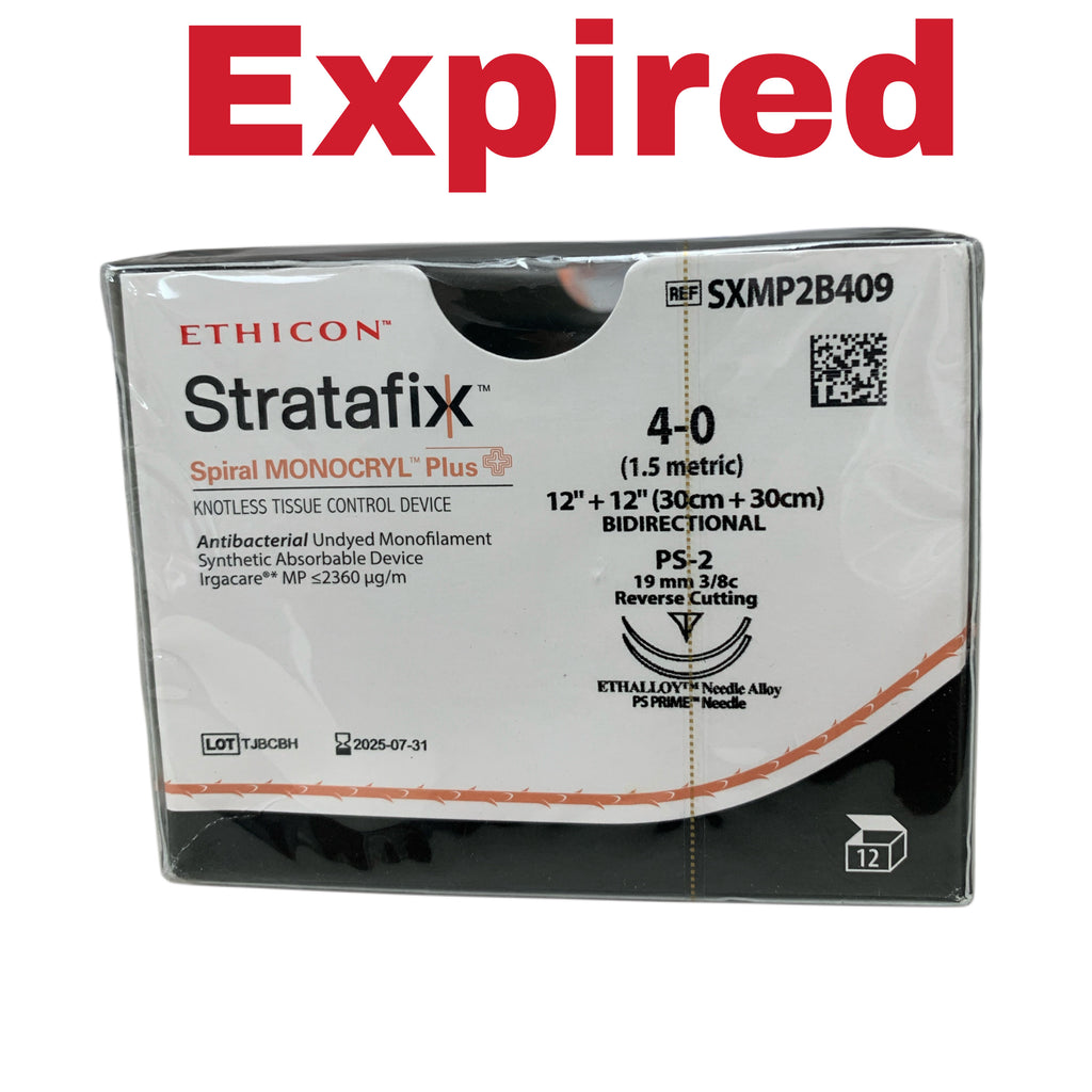 ETHICON REF SXMP2B409 Stratafix Spiral MONOCRYL Plus Knotless Tissue Control Device 4-0 Exp 2025 07