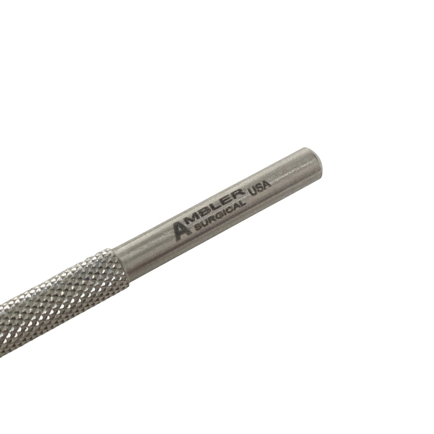 AMBLER REF 9263E Sinskey lens manipulating hook 4 3/8'',angled shaft, 10.0mm from bend to tip, 0.25mm diameter blunt tip, round handle