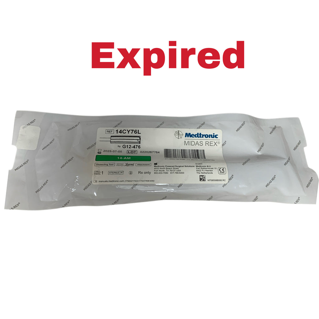 MEDTRONIC Midas Rex 14CY76L Legend Dissecting Tool Attachment G12-476 14-AM Exp 2025 07