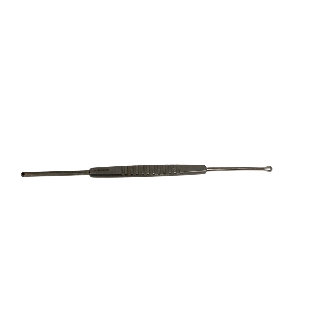 AMBLER REF 5436E O'Connor scleral depressor/marker 5 3/8'', double-ended, 3.0mm wide teardrop-shaped end and 1.5mm Gass marking end, flat handle