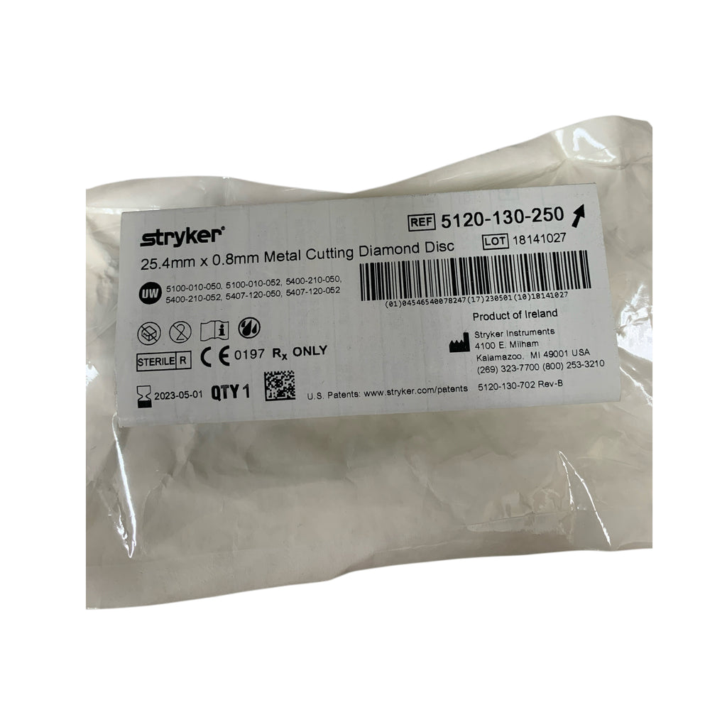 STRYKER REF 5120-130-250 254mm x 08mm Metal Cutting Diamond Disc, Exp 2023/05