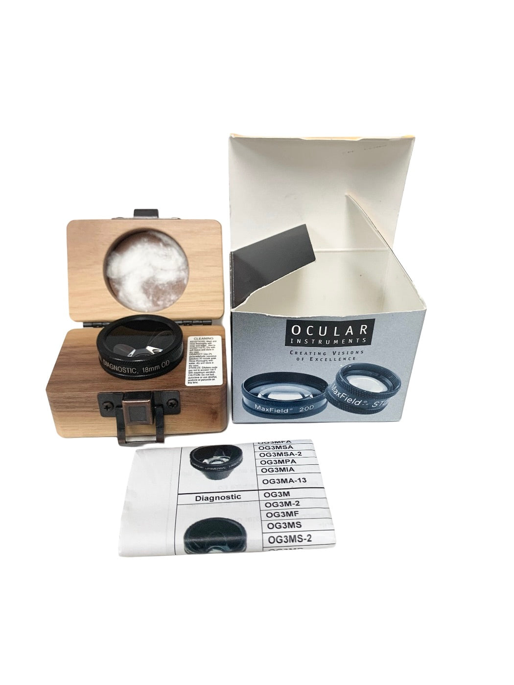 OCULAR REF OG3M Three Mirror Universal Gonio Diagnostic Lens 18mm O.D