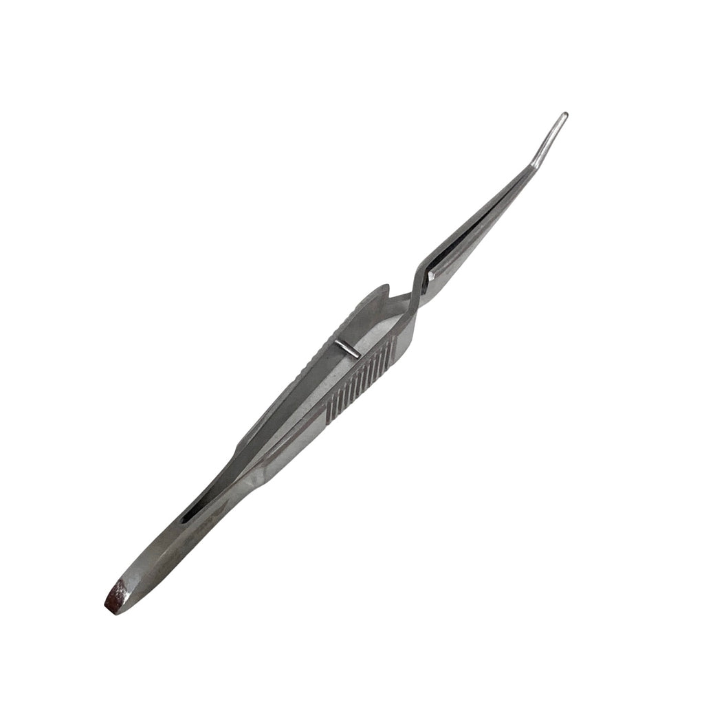 AMBLER REF 2557E Scleral plug forceps 4 1/8'',vaulted shafts, 3.5mm jaw spread