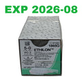 ETHICON REF 1865G Ethilon 5-0 PC-3 Conventional Cutting 16mm 18" Non-Absorbable Suture Box of 12, Exp.2026/08