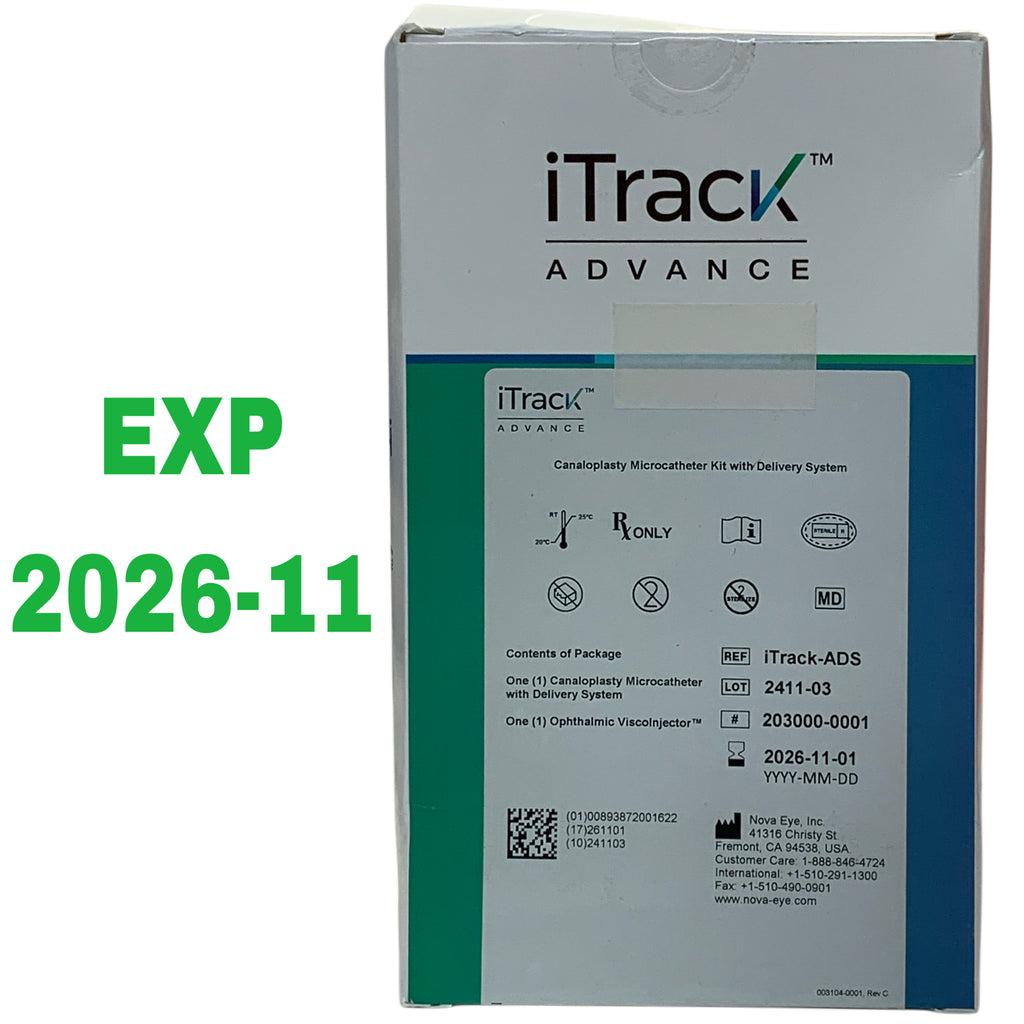 NOVA EYE REF iTrack-ADS iTrack Advance Canaloplasty Microcatheter Kit with Delivery System, Exp.2026/11