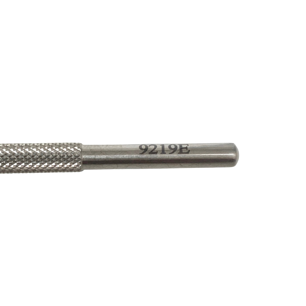 AMBLER REF 9219E Pisacano nucleus rotator 4 1/2'',angled shaft, 10.5mm from bend to tip, flat, blunt, disc-shaped horizontal tip, round handle