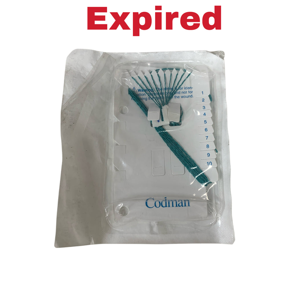 CODMAN 80-1400 Surgical Patties 1/2 in x 1/2 in Pack of 10 EXP 2023 10