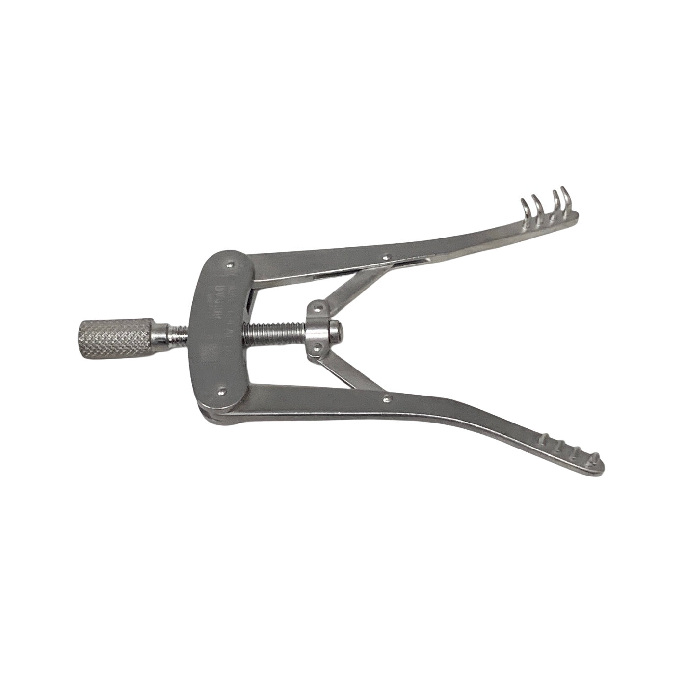 AESCULAP REF BV010R ALM Retractor (self-retaining), 70 mm (2 3/4"), 4 x 4 prongs, jaw depth: 5 mm, jaw width: 7 mm, semi-sharp
