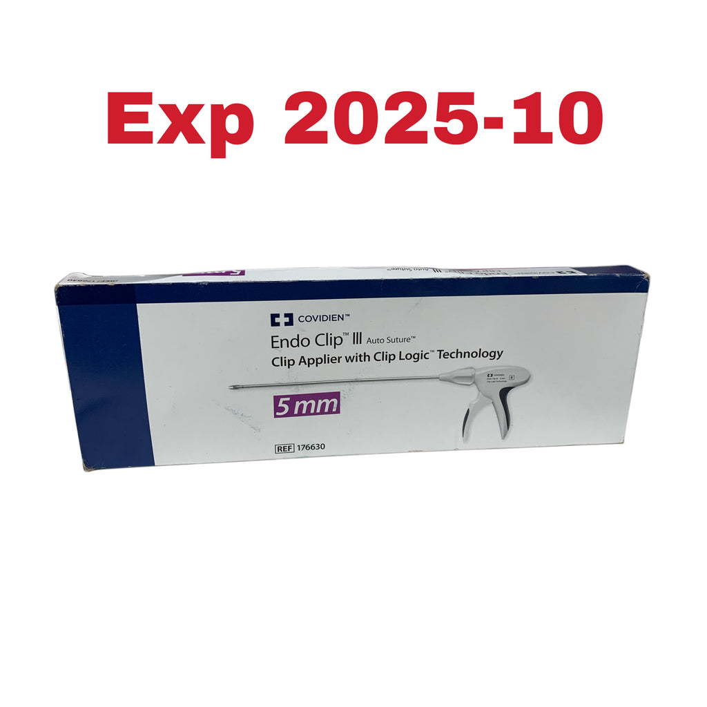 COVIDIEN 176630 Endo Clip III Auto Suture Clip Applier with Clip Logic Technology 5mm Exp 2025 10