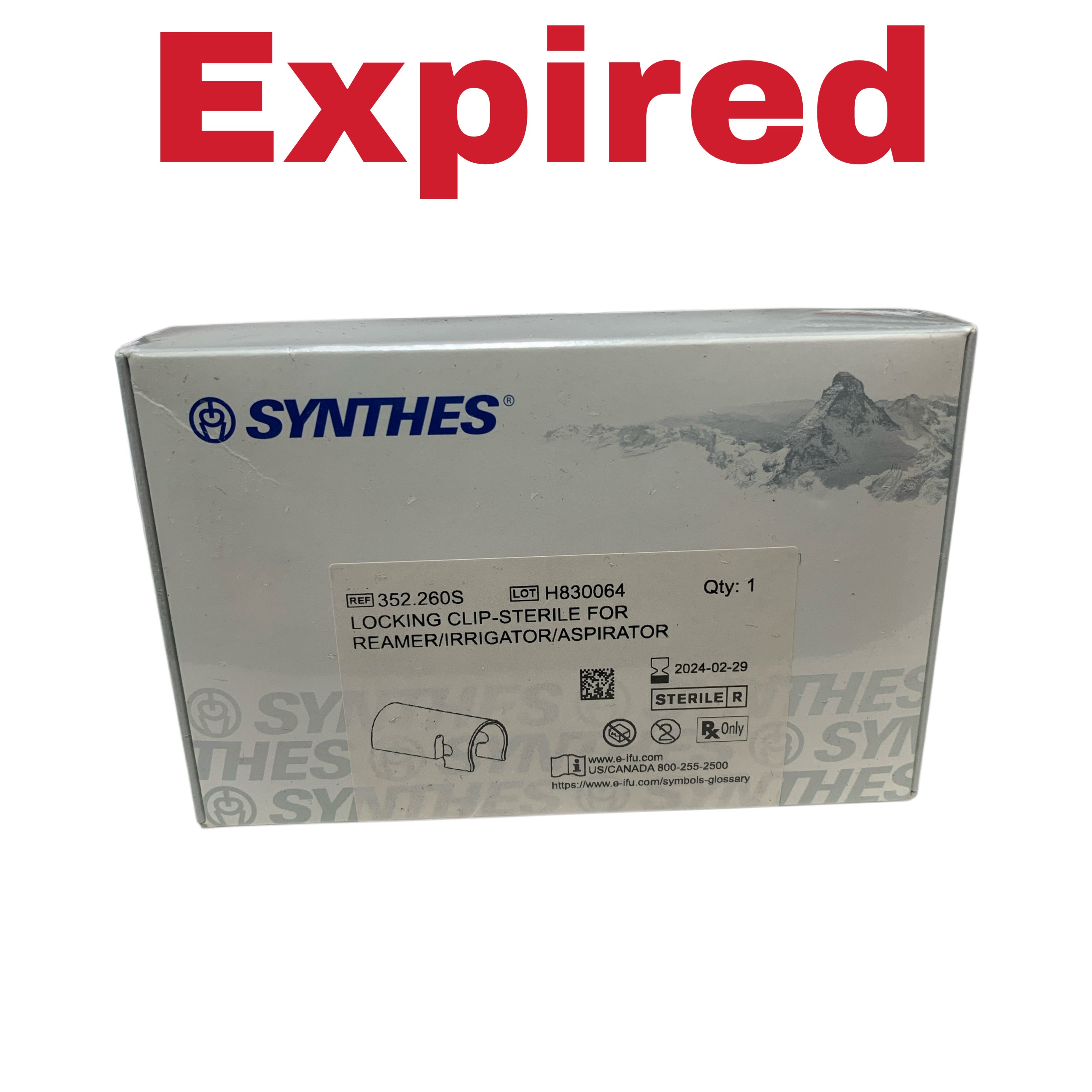 SYNTHES REF 352.260S Locking Clip-Sterile for Reamer/Irrigator/Aspirator, Exp.2024/02