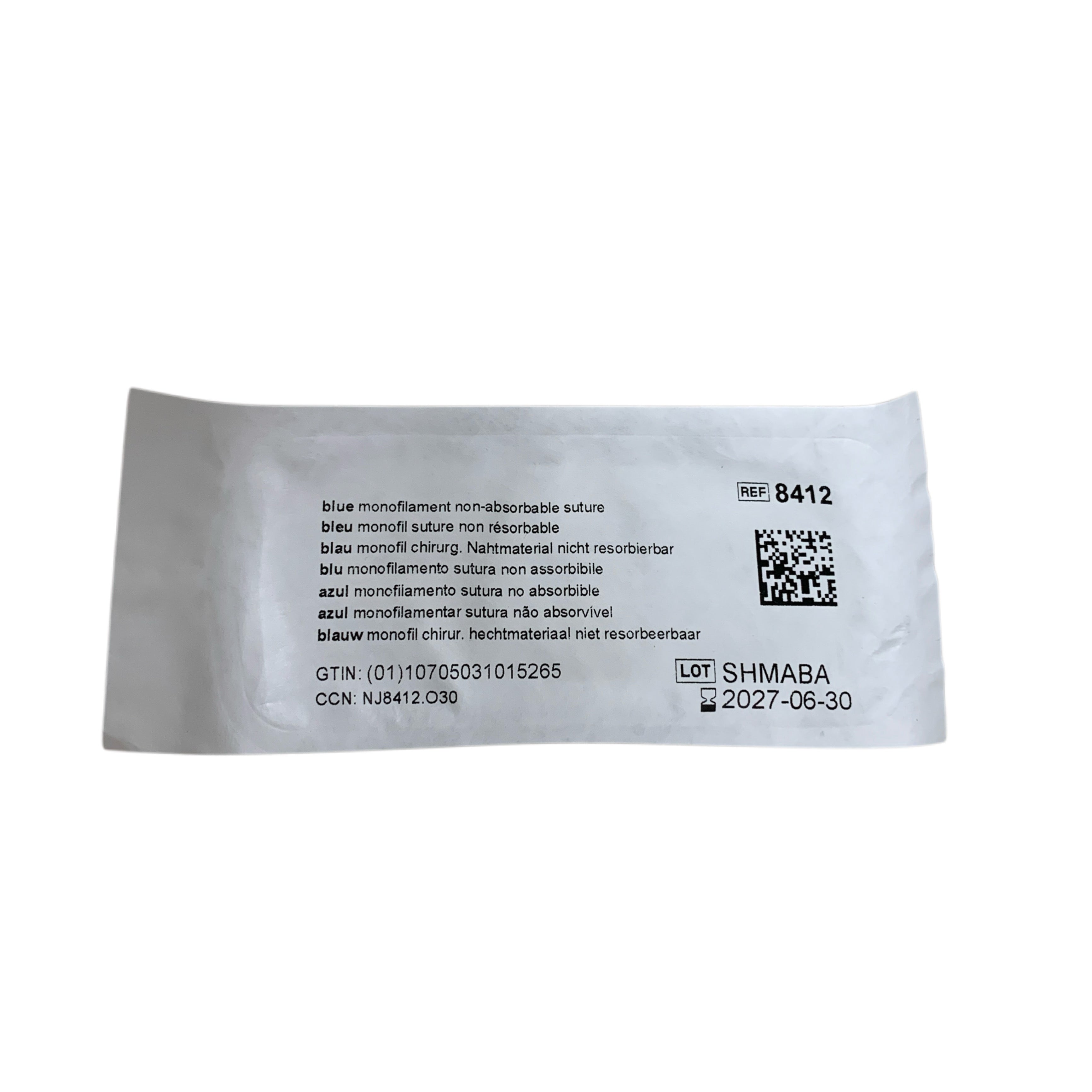 ETHICON REF 8412H Prolene 0 Polypropylene Monofilament Non-Absorbable Suture CT-2 Taperpoint Needle 30" (75 cm) Box of 36, Exp.2027/06
