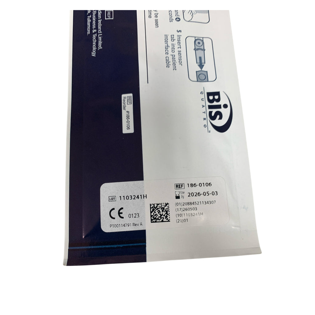 COVIDIEN 186-0106 BIS Quatro Brain Monitoring Sensor Exp 2026 05