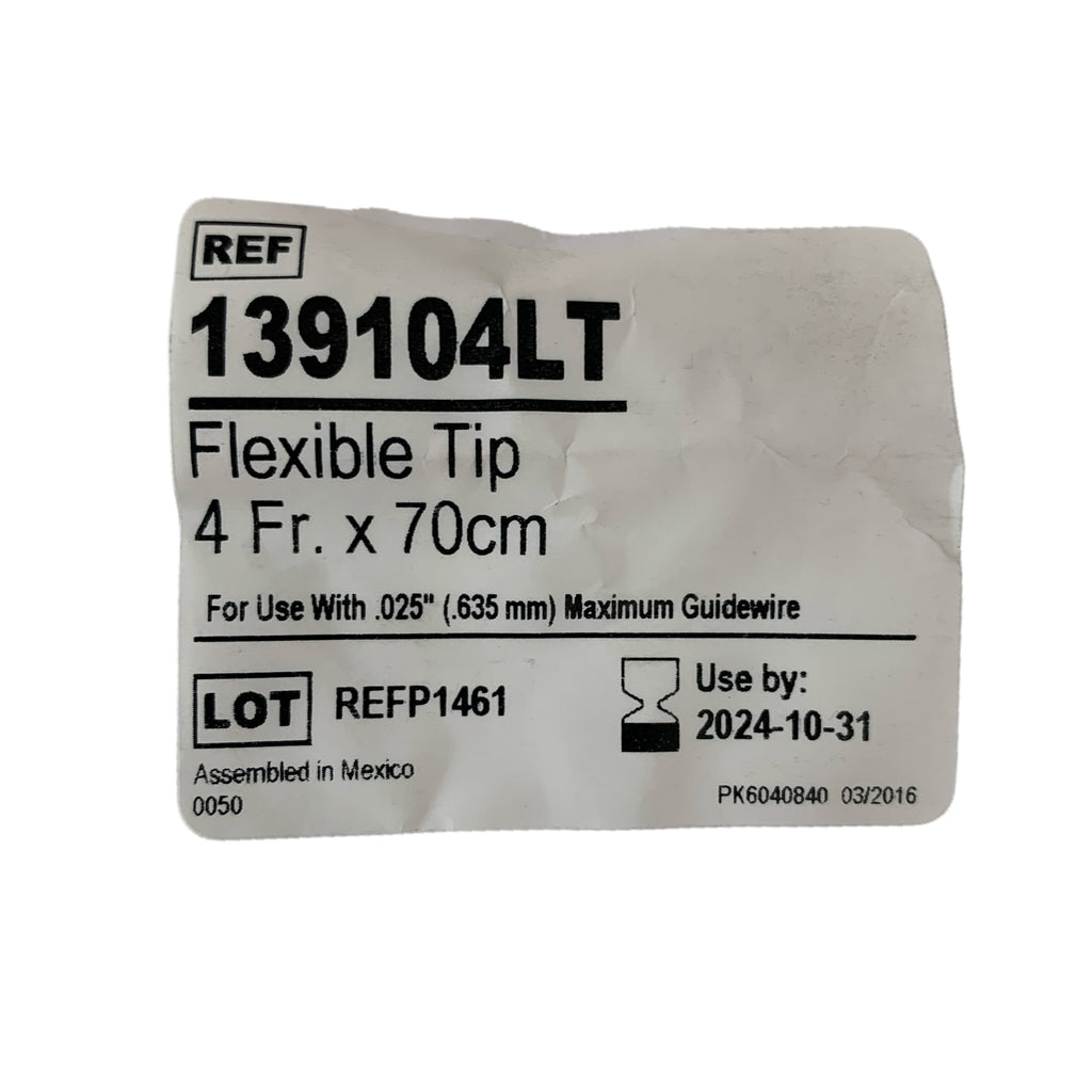 ABBOTT REF 139104LT Flexible Tip 4 Fr. x 70cm, Exp.2024/10