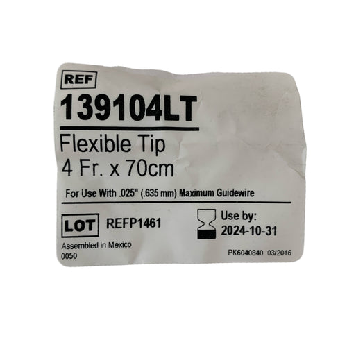ABBOTT REF 139104LT Flexible Tip 4 Fr x 70cm Exp.2024/10
