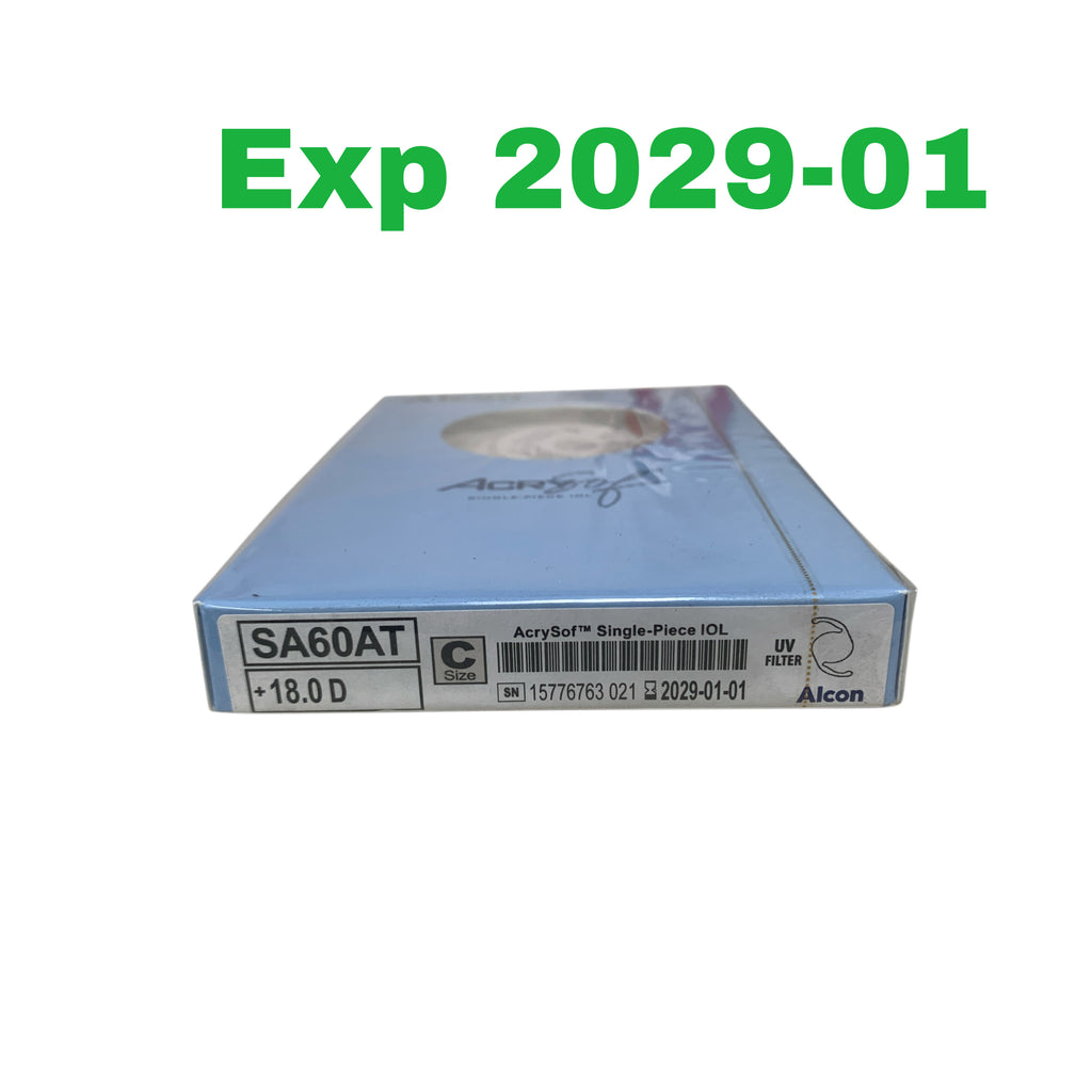 For Sale ALCON SA60AT +18.0 D, C Size ,AcrySof™ Single-Piece IOL EXP 2029-01