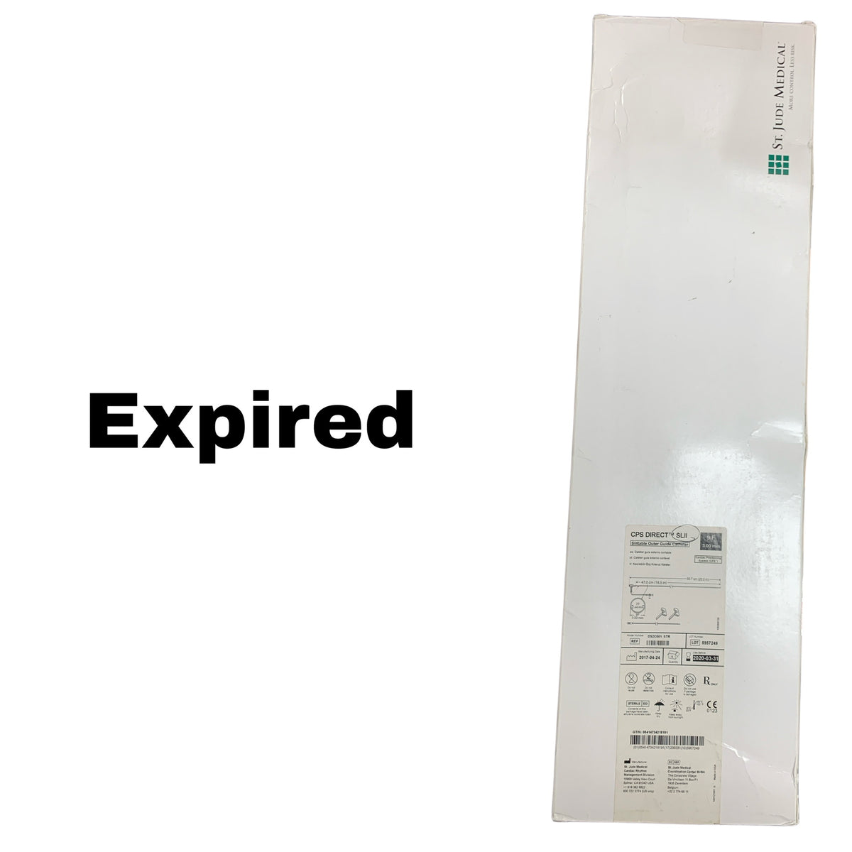 ST JUDE MEDICAL DS2C001 STR CPS Direct SLII Slittable Outer Guide Catheter 9 F 3.00 mm 47 cm EXP 2020 03