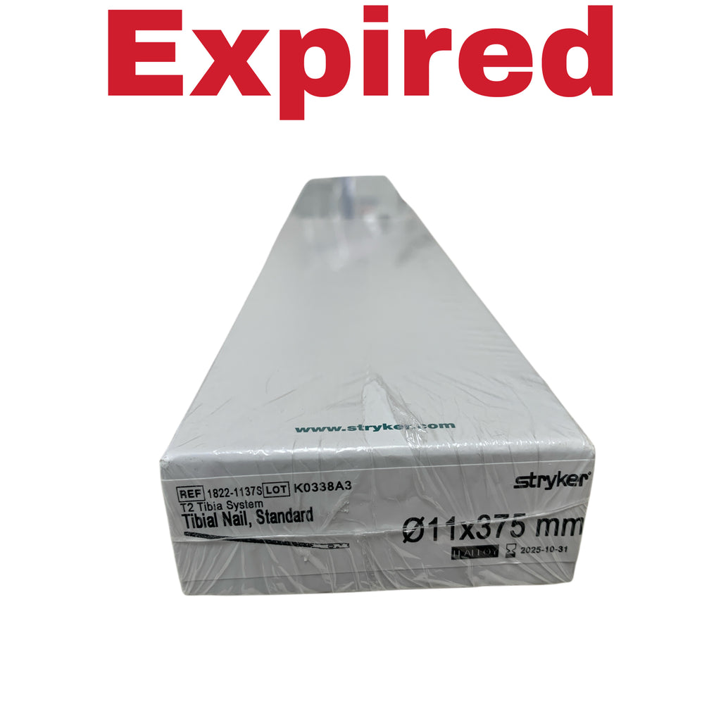 STRYKER REF 1822-1137S T2 Tibia System Standard Tibial Nail 11x375 mm, Exp.2025/10