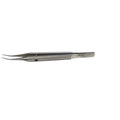AMBLER REF 2342E Girard corneoscleral forceps 4 1/4'',left hand use, 0.3mm 1x2 teeth set at 90º, 6.0mm tying platforms, round handle