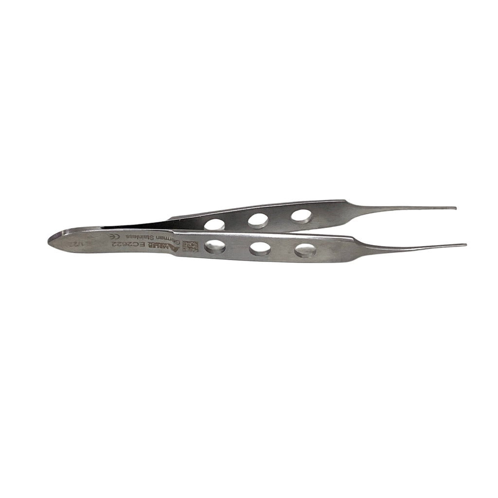 AMBLER REF EC2622 Bishop-Harmon tissue forceps 3 1/2'', straight shafts, delicate 0.3mm 1x2 teeth, economy pattern recommended for clinics/missio