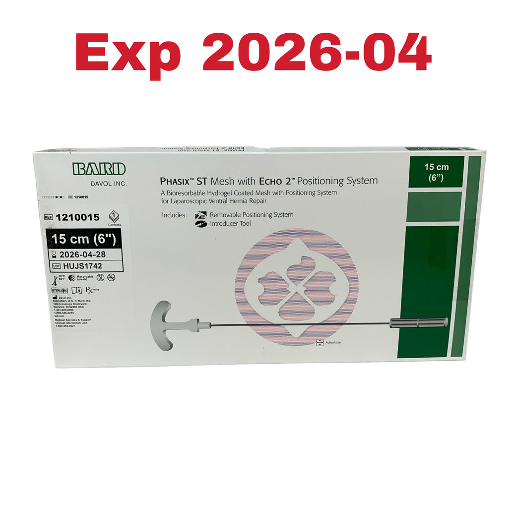BARD DAVOL 1210015 PHASIX ST Mesh with ECHO 2 Positioning System 15 cm 6 inch Exp 2026 04