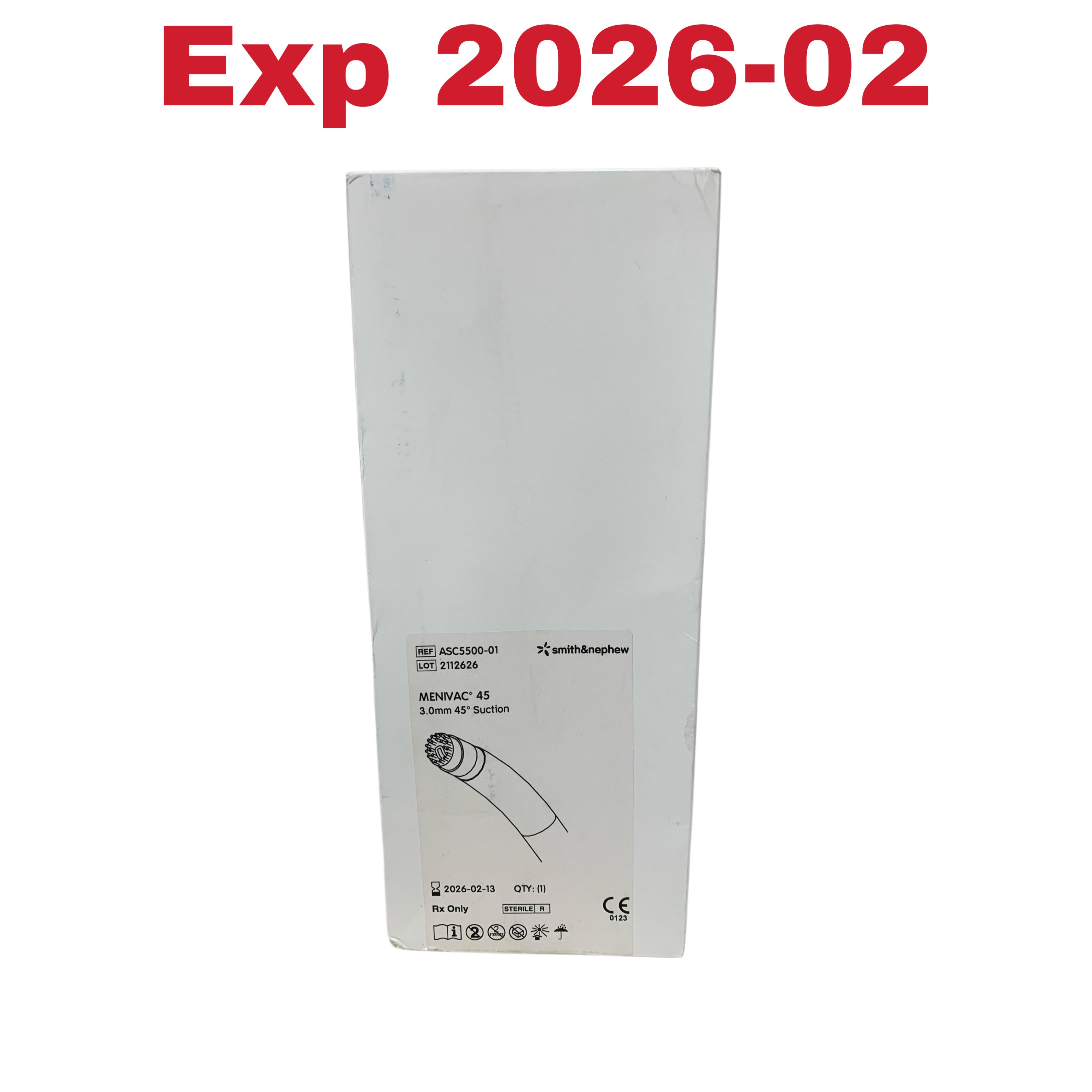 SMITH & NEPHEW ASC5500-01 MENIVAC 45 3.0mm 45° Suction Exp 2026 02