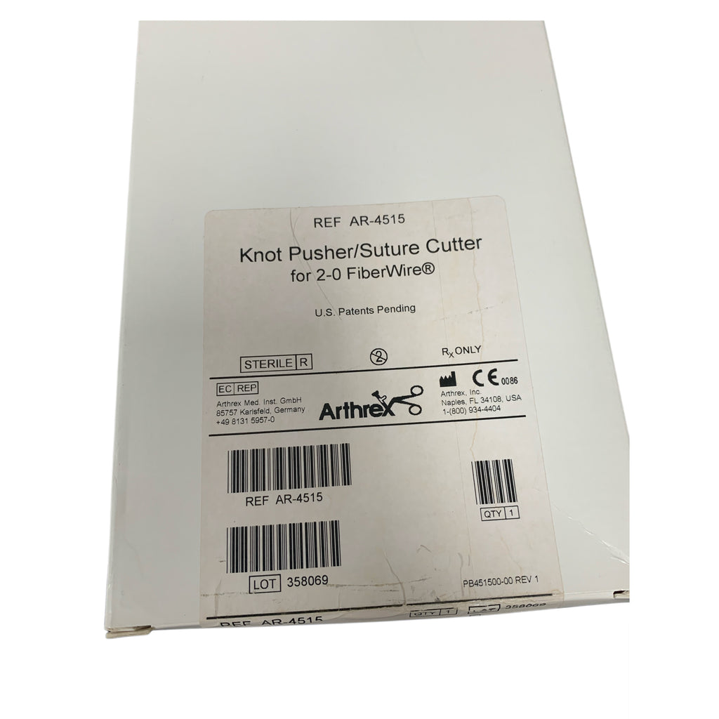 ARTHREX AR-4515 Knot Pusher Suture Cutter for 2-0 FiberWire EXP 2015 10