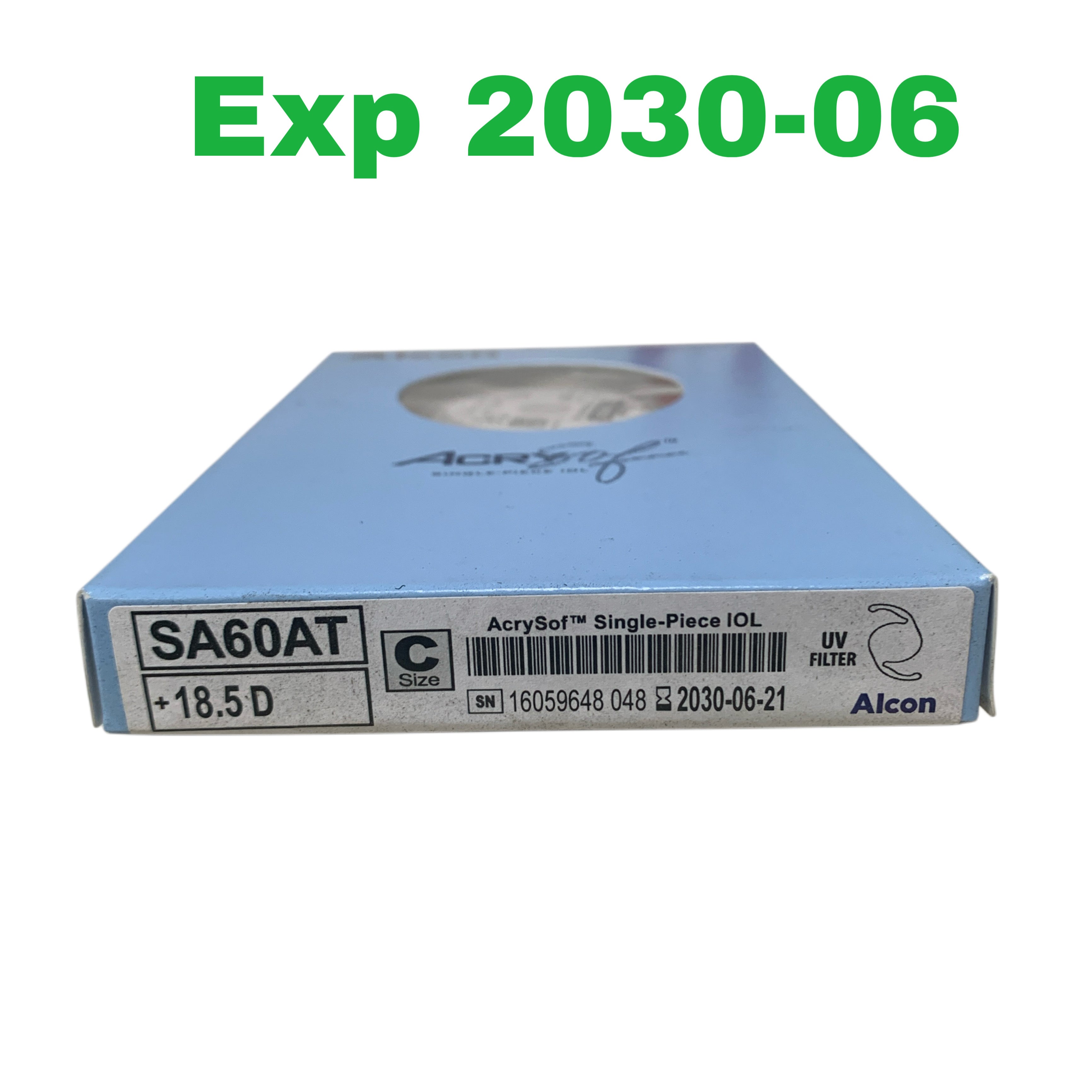 or Sale ALCON SA60AT +18.5D, C Size ,AcrySof™ Single-Piece IOLEXP 2030-06